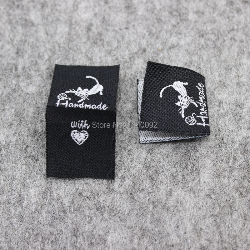 besplatna dostava veleprodajna ručno izrađena naljepnica/uradi sam darovna naljepnica/tkana naljepnica odjeće/glavna naljepnica odjevnog predmeta/naljepnica lutke/naljepnica na ovratniku 200 kom.