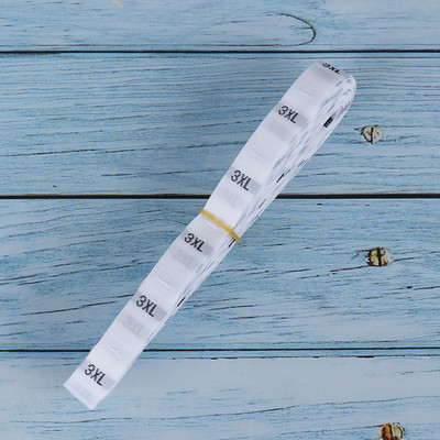 500 buc/lot număr de stoc XS SML XL etichete de îmbrăcăminte pentru haine pentru copii etichete de vârstă dimensiune înălțime etichete țesute pentru dimensiunea îmbrăcămintei