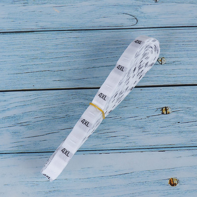 500 buc/lot număr de stoc XS SML XL etichete de îmbrăcăminte pentru haine pentru copii etichete de vârstă dimensiune înălțime etichete țesute pentru dimensiunea îmbrăcămintei