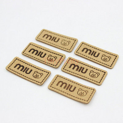 50 komada naljepnica s reljefnim medvjedom od meke umjetne kože Oznake odjeće Dodatak za dječje zimske rukavice, kape, heklane rukavice