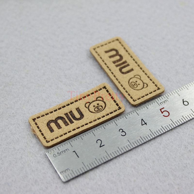 50 komada naljepnica s reljefnim medvjedom od meke umjetne kože Oznake odjeće Dodatak za dječje zimske rukavice, kape, heklane rukavice