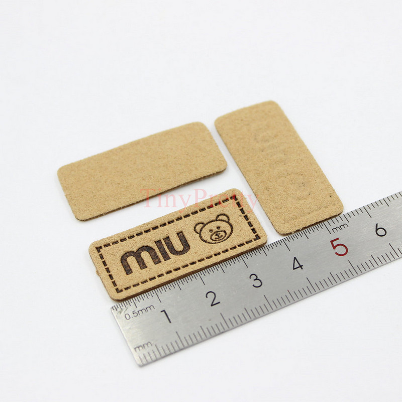 50 komada naljepnica s reljefnim medvjedom od meke umjetne kože Oznake odjeće Dodatak za dječje zimske rukavice, kape, heklane rukavice