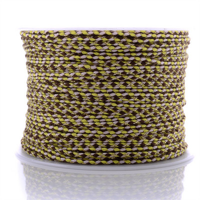 Zlatni konac od 10 jardi, šareni pamučni konop s četiri niti, ukrasni pleteni DIY konop za šivanje od konoplje, cvijet, pleteni konac 2 mm