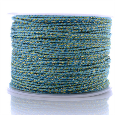 Zlatni konac od 10 jardi, šareni pamučni konop s četiri niti, ukrasni pleteni DIY konop za šivanje od konoplje, cvijet, pleteni konac 2 mm