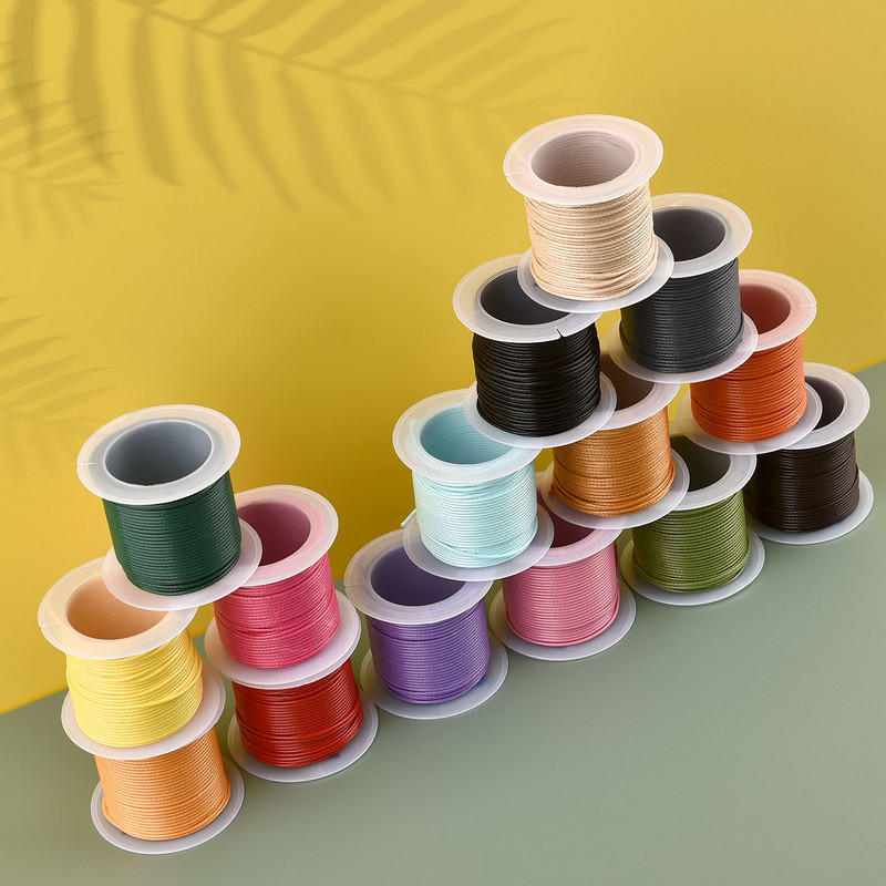 1,0 mm 10M voštana pamučna užad u boji užad kožna linija konac za nakit ogrlica remen žica narukvica privjesci izrada DIY