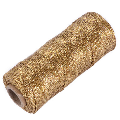 Sforie de bumbac Decor macrame Snur de ambalare Artizanat pentru Naștere Coarda de bumbac Ață de dantelă Funie metalică decorativă