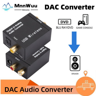 DAC digitális-analóg audio átalakító optikai szálas koaxiális jel analóg DAC Spdif sztereó 3,5 mm-es jack 2*RCA erősítő dekóder