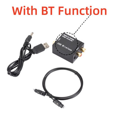 DAC Digitalno-analogni audio konverter Optičko vlakno Koaksijalni signal u analogni DAC Spdif Stereo 3.5MM Jack 2*RCA Pojačalo Dekoder