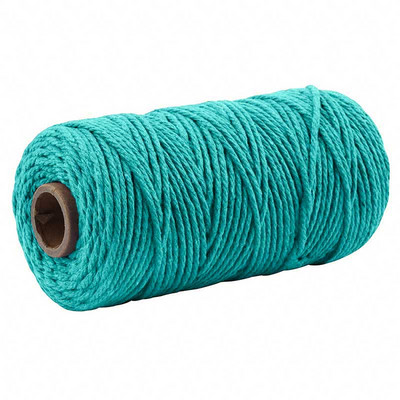 2MM X 100m pamutzsinór színes csavart kötél makramé fonal barkácsoláshoz, falvédők, akasztók, makramé tartozékok