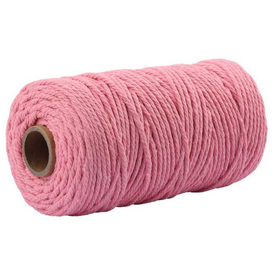 2MM X 100m pamutzsinór színes csavart kötél makramé fonal barkácsoláshoz, falvédők, akasztók, makramé tartozékok