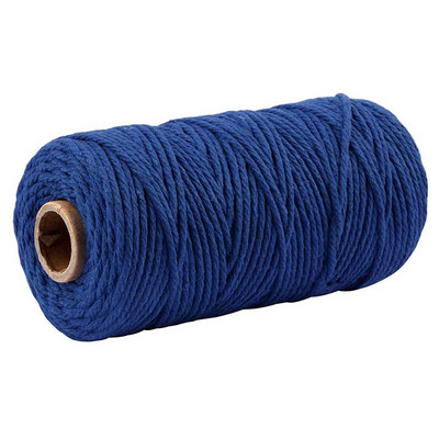 2MM X 100m pamutzsinór színes csavart kötél makramé fonal barkácsoláshoz, falvédők, akasztók, makramé tartozékok