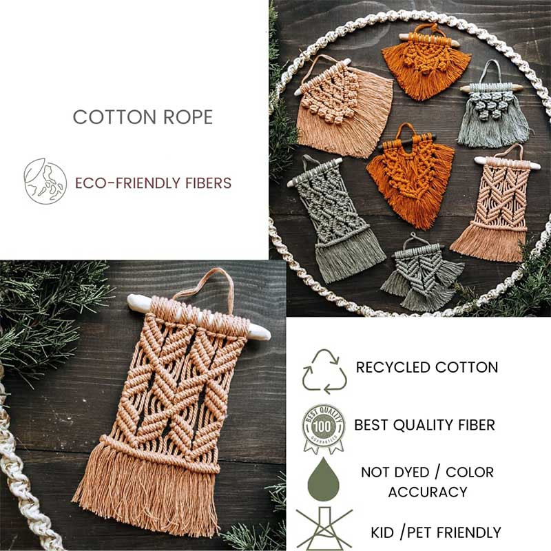 2MM X 100m pamutzsinór színes csavart kötél makramé fonal barkácsoláshoz, falvédők, akasztók, makramé tartozékok