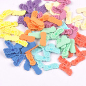 50kom 9 boja "Luck" Heart Pattern Embossing Kožne naljepnice Odjeća Ručno izrađeni DIY Dodaci za šivanje Torbe Oznake Potrepštine za odjeću