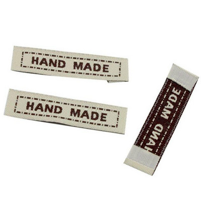 50 kom/lot Etikete za odjeću Ručno izrađene oznake za odjeću Tkane etikete Prilagođene oznake za šivanje za pribor za ručni rad 21062701