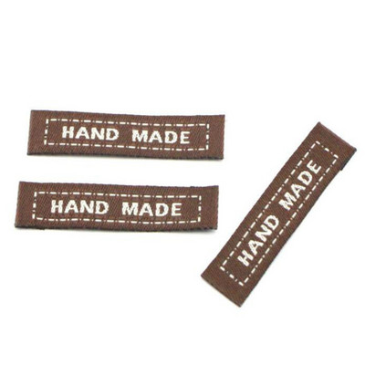 50 kom/lot Etikete za odjeću Ručno izrađene oznake za odjeću Tkane etikete Prilagođene oznake za šivanje za pribor za ručni rad 21062701