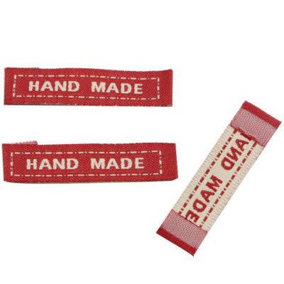 50 kom/lot Etikete za odjeću Ručno izrađene oznake za odjeću Tkane etikete Prilagođene oznake za šivanje za pribor za ručni rad 21062701