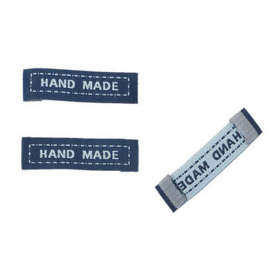 50 kom/lot Etikete za odjeću Ručno izrađene oznake za odjeću Tkane etikete Prilagođene oznake za šivanje za pribor za ručni rad 21062701