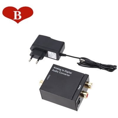 Najnoviji analogno-digitalni ADC pretvarač Optički koaksijalni RCA Toslink audio zvučni adapter SPDIF adapter za Apple TV za Xbox 360 DVD