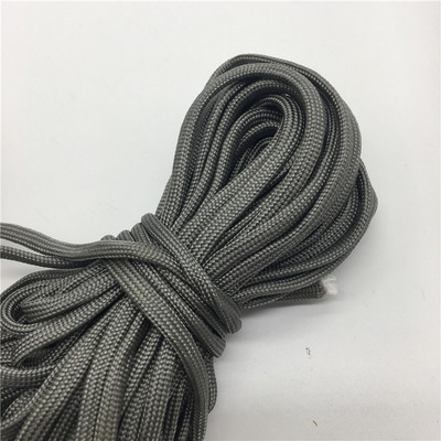 10 yds Paracord 550 izpletņa auklas virve Mil Spec Type III 7 stieņu kāpšanas kempinga izdzīvošanas aprīkojums #Dziļi pelēks