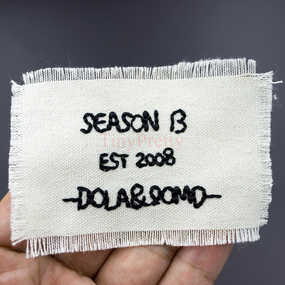 10 komada vezenih pamučnih rubnih naljepnica od 8 cm Šivanje oznaka za DIY kapu, majicu kratkih rukava, traperice, dekoraciju rubaca