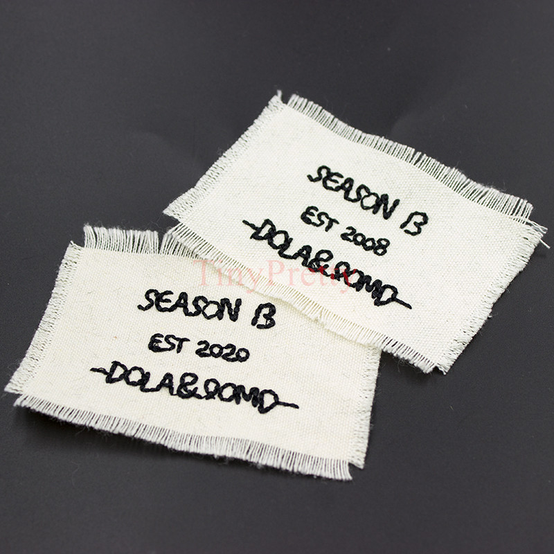 10 komada vezenih pamučnih rubnih naljepnica od 8 cm Šivanje oznaka za DIY kapu, majicu kratkih rukava, traperice, dekoraciju rubaca