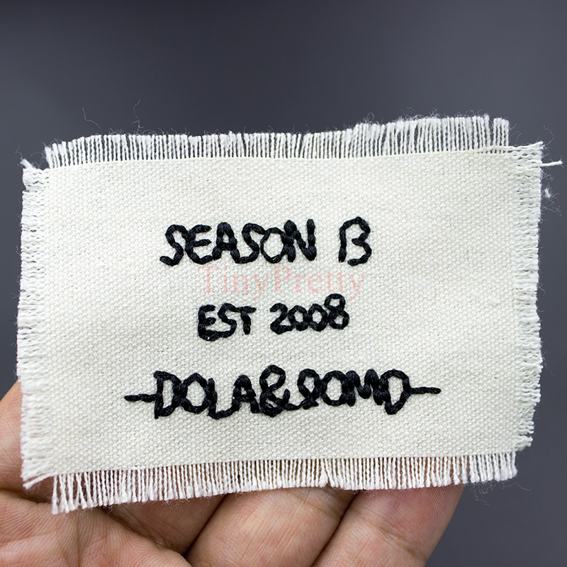 10 komada vezenih pamučnih rubnih naljepnica od 8 cm Šivanje oznaka za DIY kapu, majicu kratkih rukava, traperice, dekoraciju rubaca