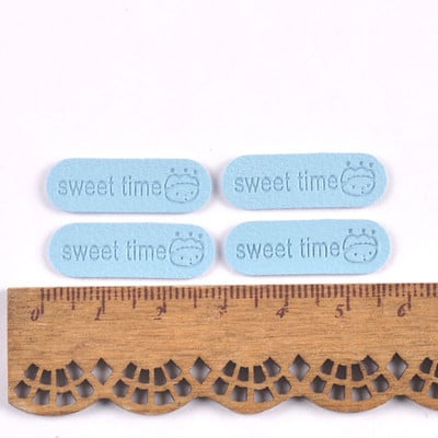 50 buc. Etichete din piele PU în relief cu litere „Sweet Time” realizate manual, bricolaj, pălării, pungi, etichete de cusut, accesorii pentru articole de îmbrăcăminte c3505