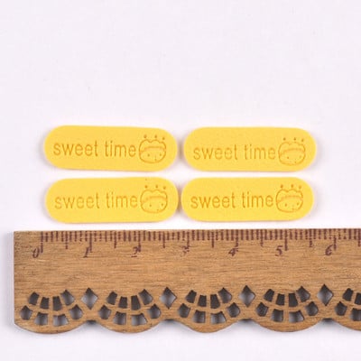 50 buc. Etichete din piele PU în relief cu litere „Sweet Time” realizate manual, bricolaj, pălării, pungi, etichete de cusut, accesorii pentru articole de îmbrăcăminte c3505