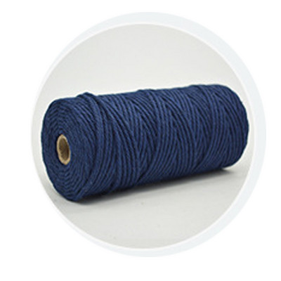 Шнур за макраме, 3 мм естествен памучен канап, 12 ролки, 4 нишки, цветен шнур за макраме, цветно памучно въже за плетене на занаяти „направи си сам“