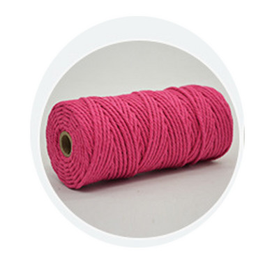 Шнур за макраме, 3 мм естествен памучен канап, 12 ролки, 4 нишки, цветен шнур за макраме, цветно памучно въже за плетене на занаяти „направи си сам“