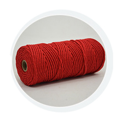 Шнур за макраме, 3 мм естествен памучен канап, 12 ролки, 4 нишки, цветен шнур за макраме, цветно памучно въже за плетене на занаяти „направи си сам“