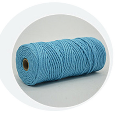 Шнур за макраме, 3 мм естествен памучен канап, 12 ролки, 4 нишки, цветен шнур за макраме, цветно памучно въже за плетене на занаяти „направи си сам“