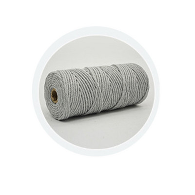 Шнур за макраме, 3 мм естествен памучен канап, 12 ролки, 4 нишки, цветен шнур за макраме, цветно памучно въже за плетене на занаяти „направи си сам“