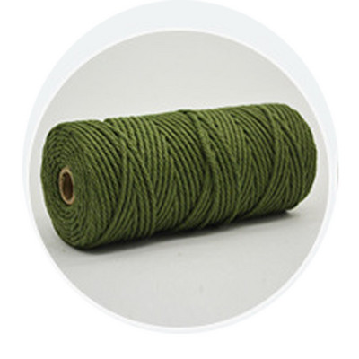 Шнур за макраме, 3 мм естествен памучен канап, 12 ролки, 4 нишки, цветен шнур за макраме, цветно памучно въже за плетене на занаяти „направи си сам“