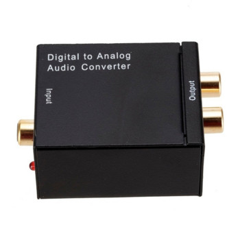 DAC ψηφιακό σε αναλογικό προσαρμογέα οπτικής ίνας Toslink ομοαξονικό σήμα σε αναλογικό μετατροπέα ήχου RCA Ενισχυτής Αποκωδικοποιητής Μετατροπέας DAC