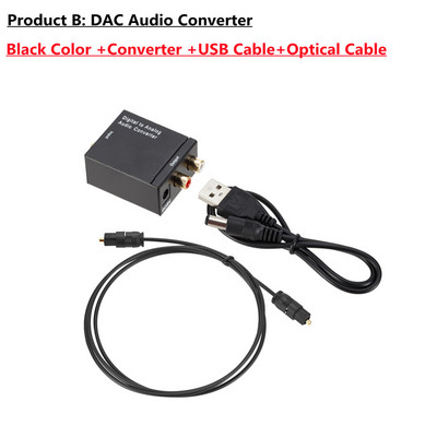 DAC Digitalno-analogni adapter Optičko vlakno Toslink Koaksijalni signal u analogni RCA audio konverter Pojačalo Dekoder DAC konverter