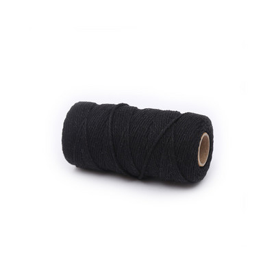 Macrame Soft 2mm 100Meters Strand Cotton Macaroon Cord Rope Loptics DIY Handcraft Benang Pređa Bohemia Decoration Fiber Art Supply