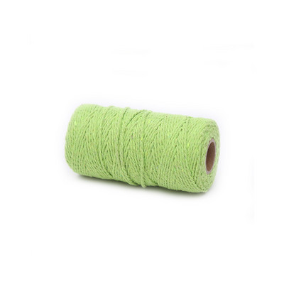 Macrame Soft 2mm 100Meters Strand Cotton Macaroon Cord Rope Loptics DIY Handcraft Benang Pređa Bohemia Decoration Fiber Art Supply