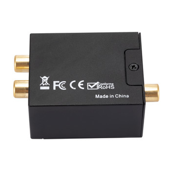 Ψηφιακό σε αναλογικό μετατροπέα ήχου Ομοαξονικό σήμα οπτικής ίνας σε αναλογικό DAC Spdif Stereo 3,5mm Jack 2*RCA Αποκωδικοποιητής ενισχυτής