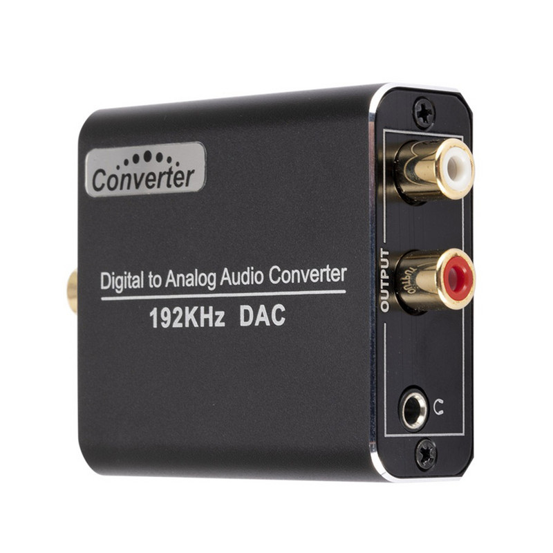192kHz digitalno-analogni audio pretvarač DAC digitalni koaksijalni optički Toslink na analogni 3,5 mm priključak RCA (L/R) stereo audio adapter