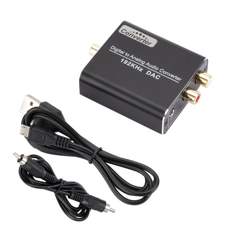 192kHz digitalno-analogni audio pretvarač DAC digitalni koaksijalni optički Toslink na analogni 3,5 mm priključak RCA (L/R) stereo audio adapter