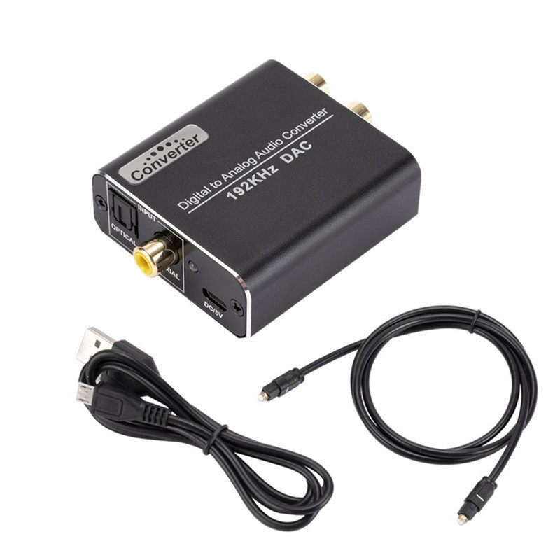 192kHz digitalno-analogni audio pretvarač DAC digitalni koaksijalni optički Toslink na analogni 3,5 mm priključak RCA (L/R) stereo audio adapter