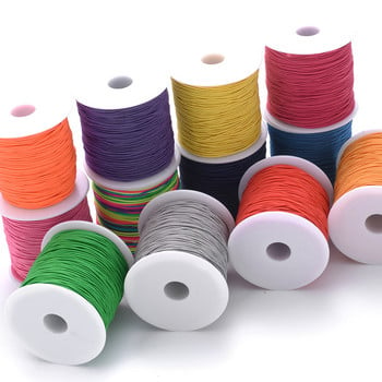 100m/Roll 1mm Πλαστικό ελαστικό σύρμα Diy Beading Stretch Cords Line Nylon Χειροποίητες διακοσμητικές κλωστές για βραχιόλι κατασκευής κοσμημάτων