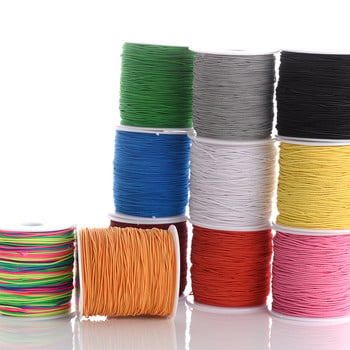 100m/Roll 1mm Πλαστικό ελαστικό σύρμα Diy Beading Stretch Cords Line Nylon Χειροποίητες διακοσμητικές κλωστές για βραχιόλι κατασκευής κοσμημάτων