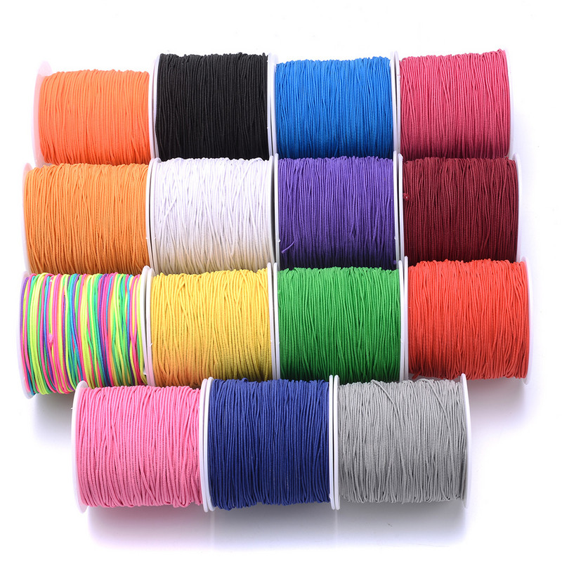 100 m/rola 1 mm plastična elastična žica Diy perle rastezljive uzice Line Najlonske ručno rađene ukrasne niti za izradu nakita Narukvica