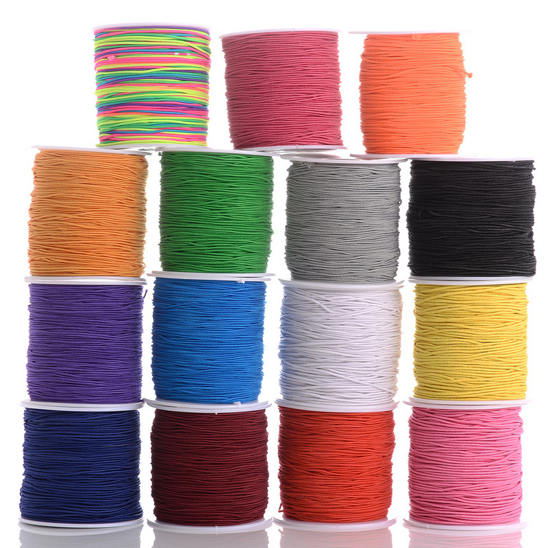 100 m/rola 1 mm plastična elastična žica Diy perle rastezljive uzice Line Najlonske ručno rađene ukrasne niti za izradu nakita Narukvica