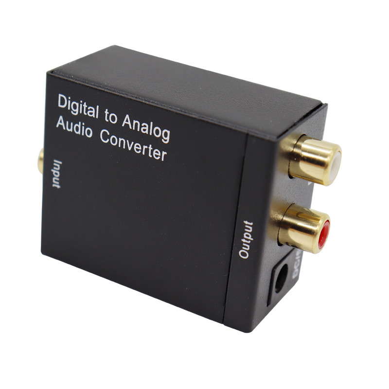 Digitalno-analogni audio pretvarač Adapter Optičko vlakno Koaksijalni signal u analogni DAC Spdif Stereo 3,5 mm 2RCA L/R pojačalo