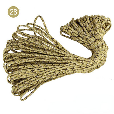 31M 5 mm jezgre sa 7 postolja Paracord za preživljavanje Uže za padobran Uže za kampiranje Penjanje na otvorenom Alati Kampiranje Uže Planinarenje Uže za odjeću