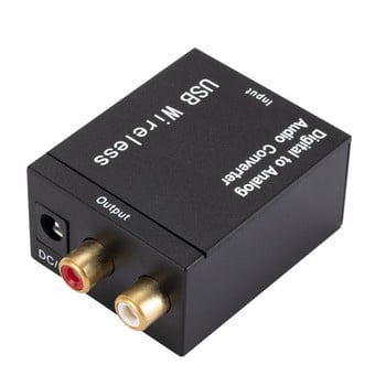 Bluetooth ψηφιακό σε αναλογικό ήχο οπτικής ίνας ομοαξονικό σήμα σε αναλογικό DAC Spdif Stereo 3,5mm Jack 2*RCA Αποκωδικοποιητής ενισχυτής