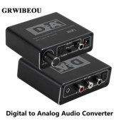 HIFI DAC pojačalo Digitalno-analogni audio konverter Dekoder 3,5 mm AUX RCA Adapter pojačala Toslink optički koaksijalni izlaz DAC 24 bita